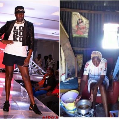 Octopizzo speaks at the first ever TEDx talk to be held at a refugee camp