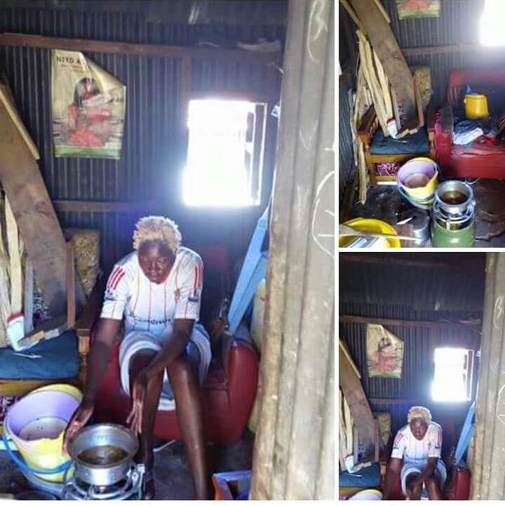 Letoya Johnstone in his small house. photo credit: letoya_johnstone
