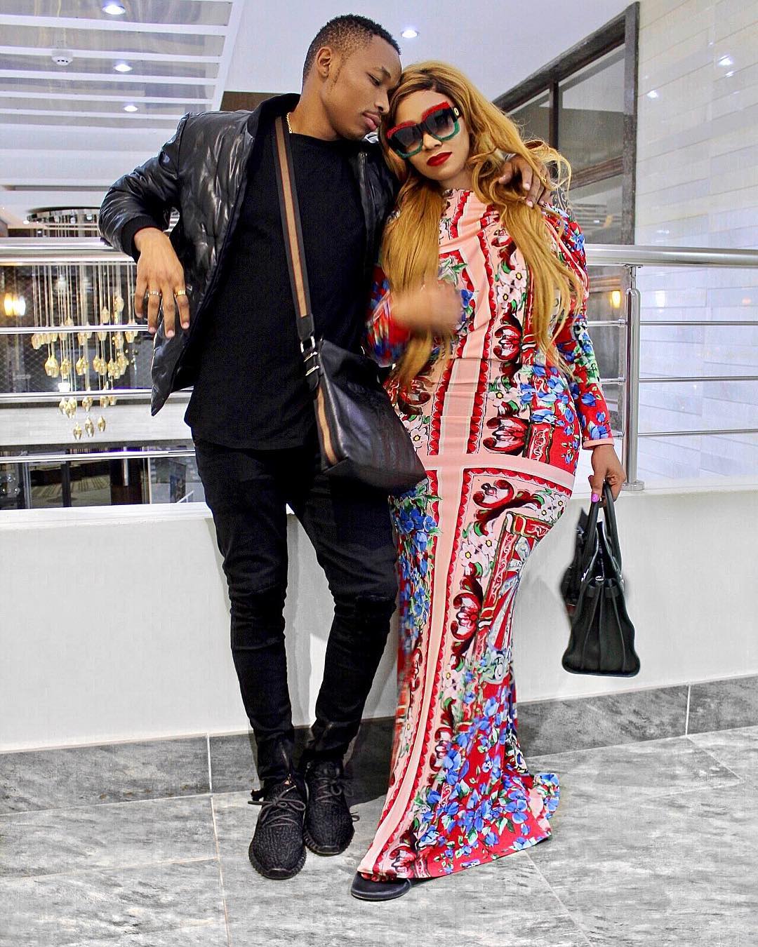 Otile Brown and Vera Sidika. photo credit: Instagram/otilebrown