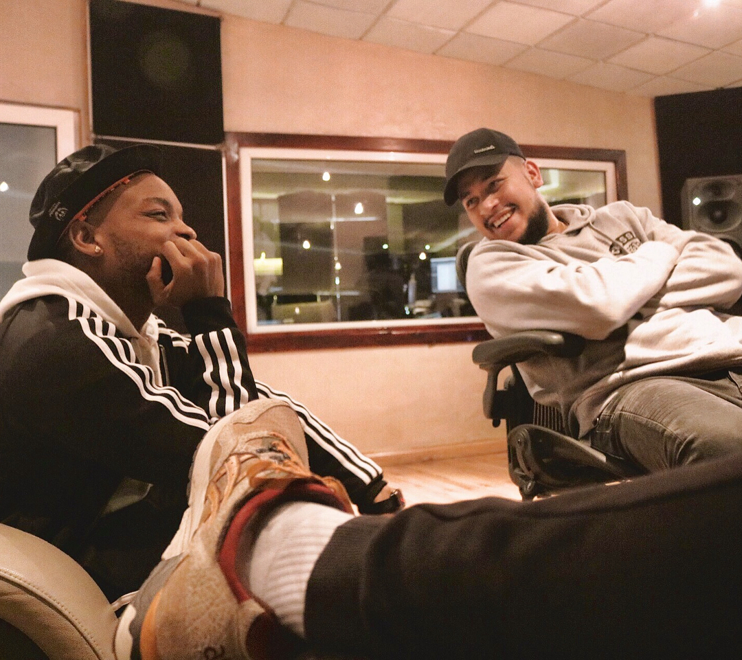 AKA and K.O in a studio session together. photo credit: Instagram/mrcashtime