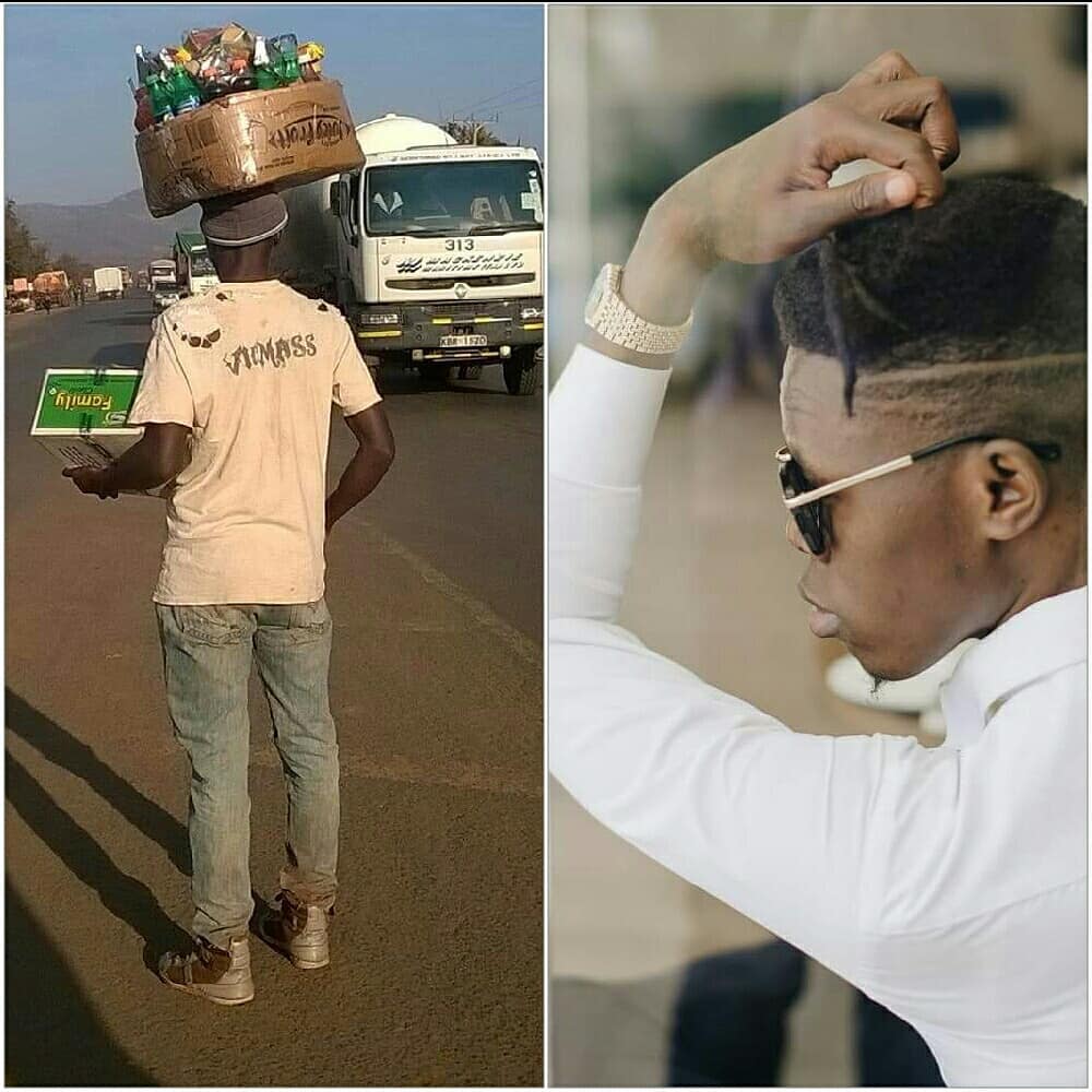 contrast of Vicmass Luodollar back in the day and today. Instagram/vicmassluodollar