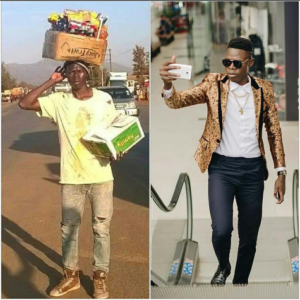 contrast of Vicmass Luodollar back in the day and today. Instagram/vicmassluodollar
