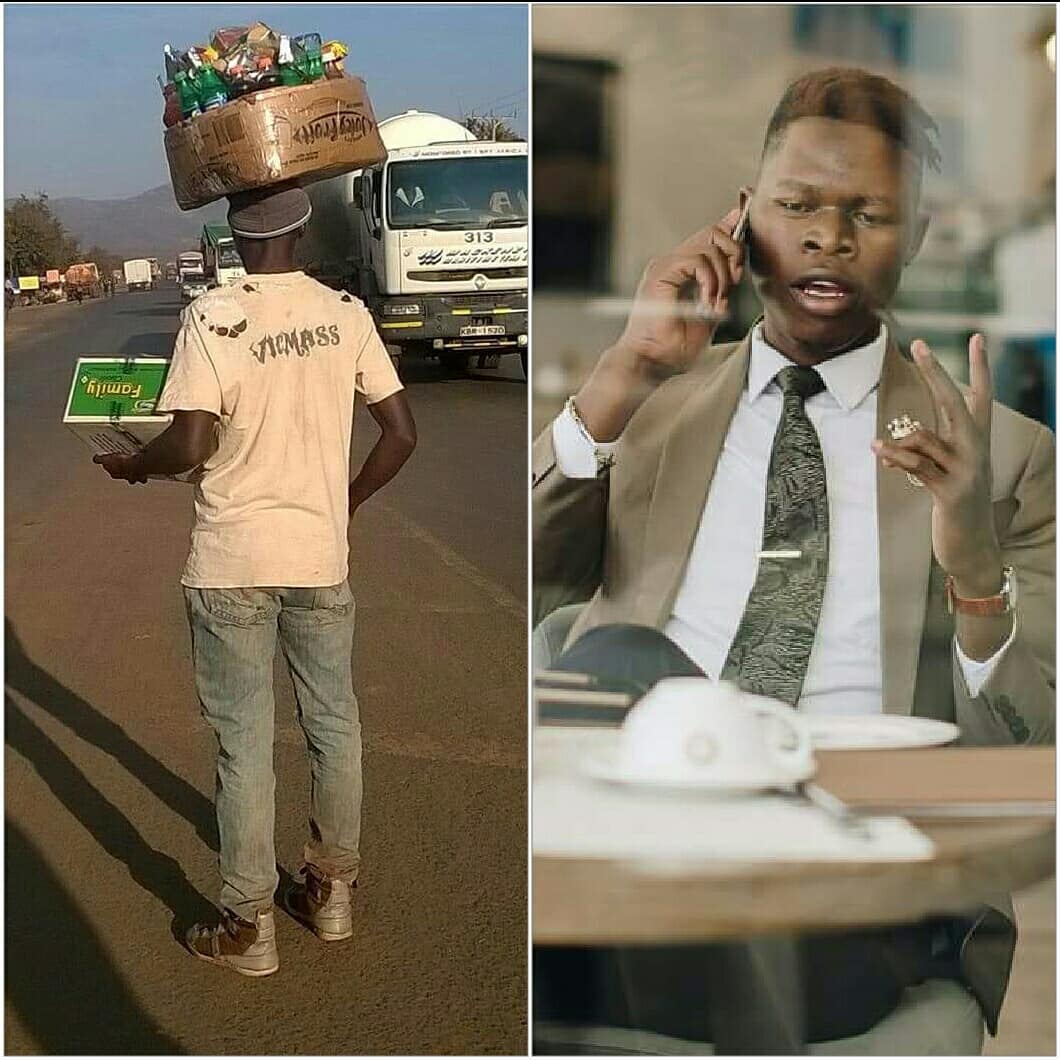 contrast of Vicmass Luodollar back in the day and today. Instagram/vicmassluodollar
