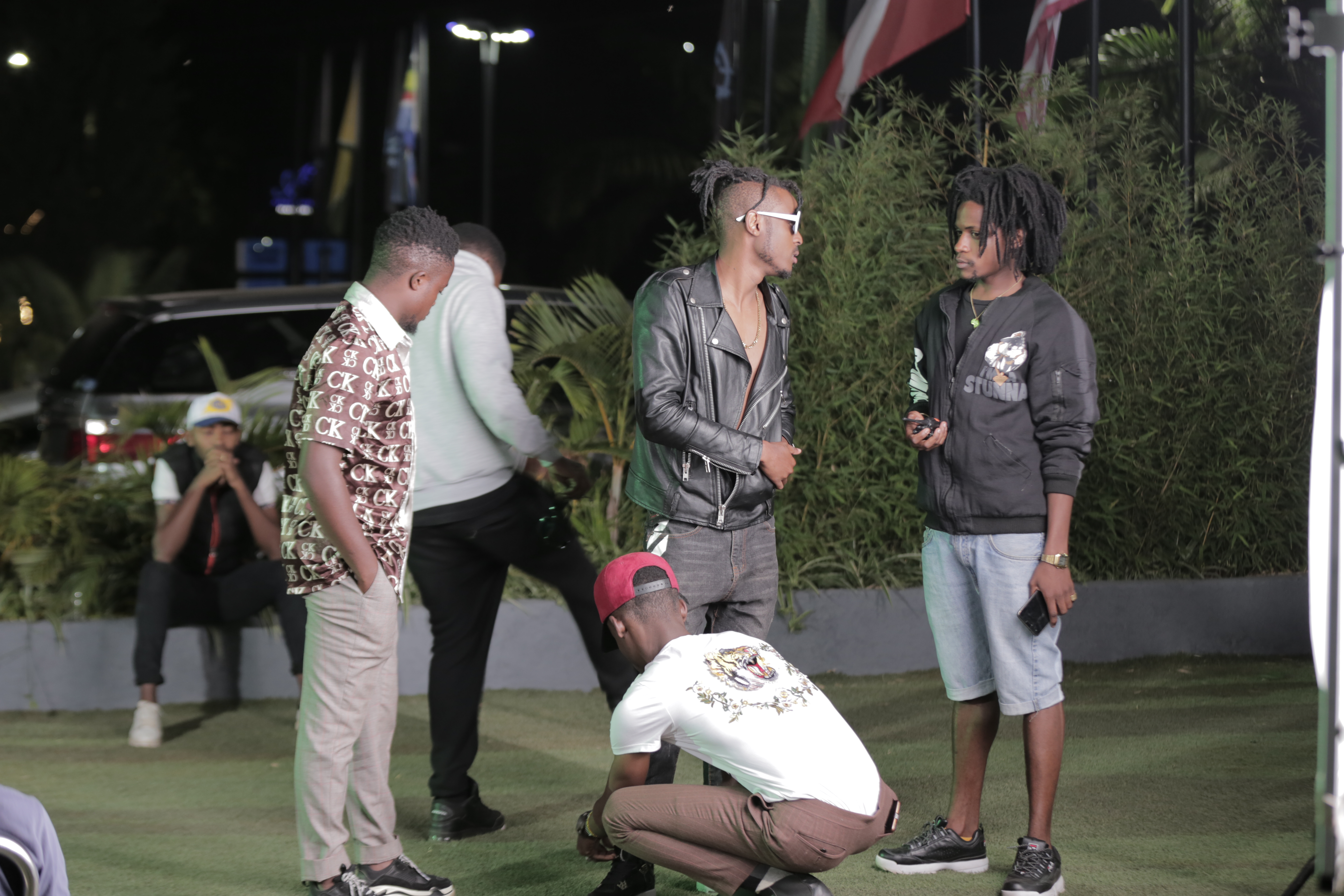 Raj on set of 'Suka' music video shoot