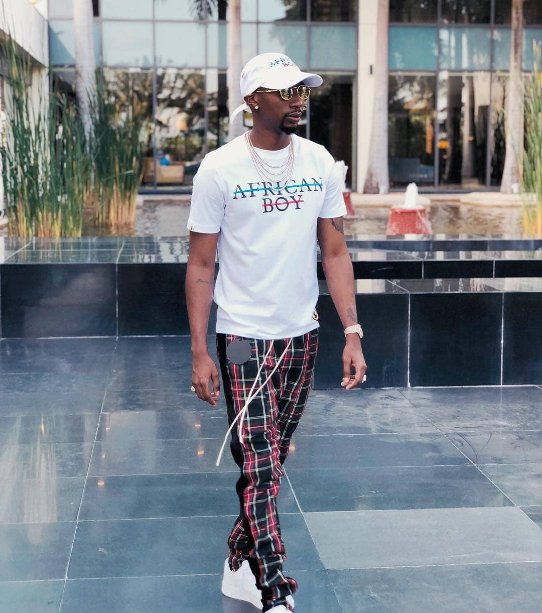 Juma Jux wearing the new African Boy new collection. photo credit: Instagram/juma_jux