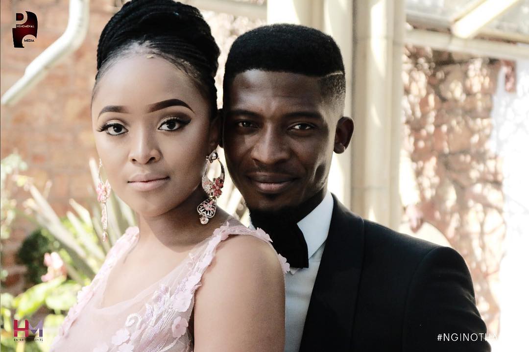 Mogane Karabo with Thapelo Thembelihle Esau. photo credit: Instagram/moganekarabo