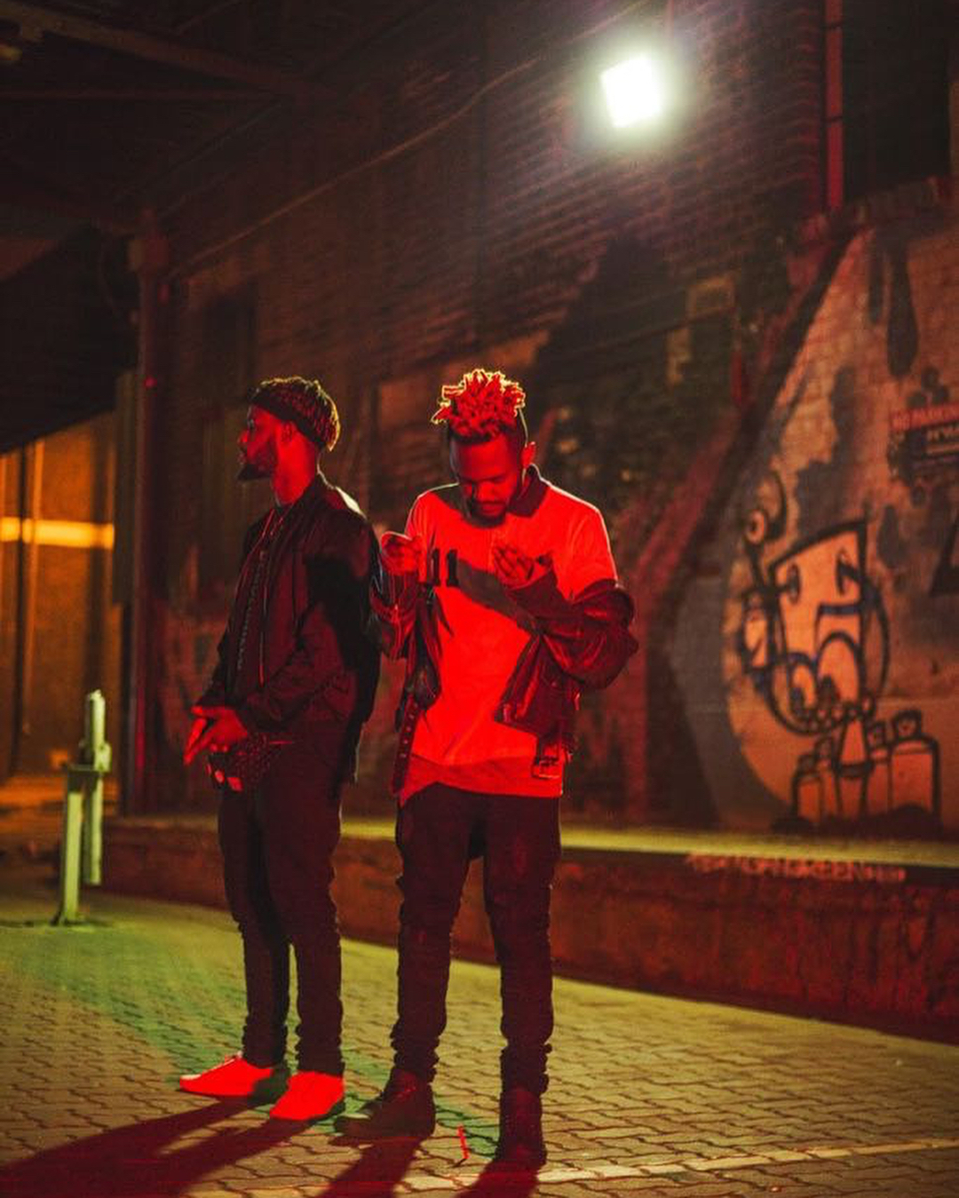 Kid X with Kwesta. photo credit: Instagram/mrcashtime