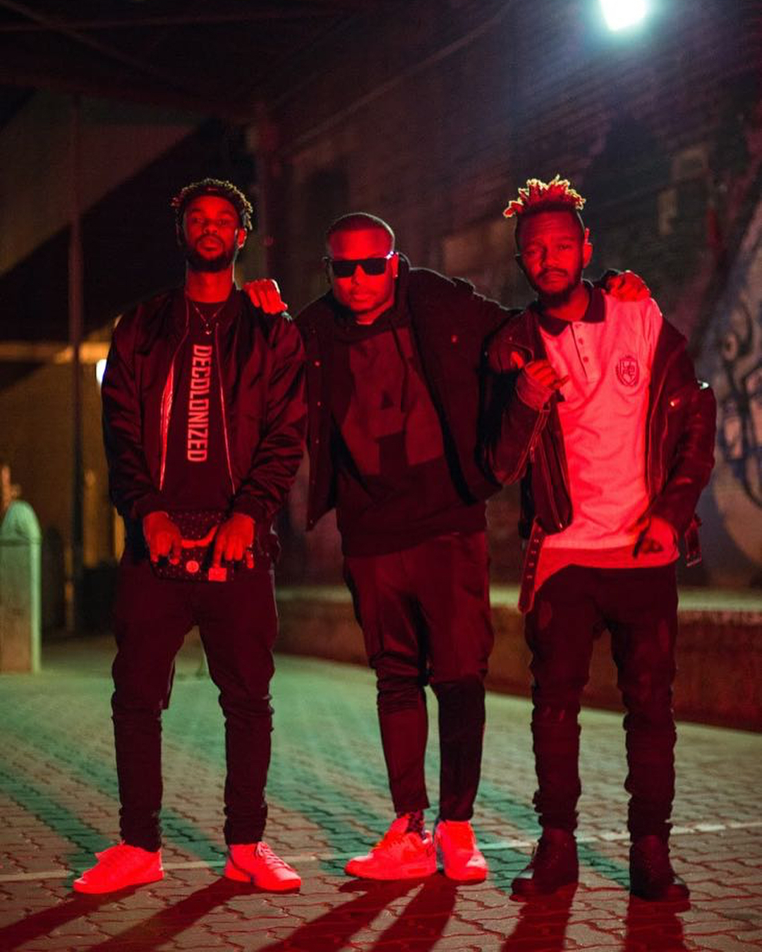 From Left to Right: Kid X, K.O and Kwesta. photo credit: Instagram/mrcashtime