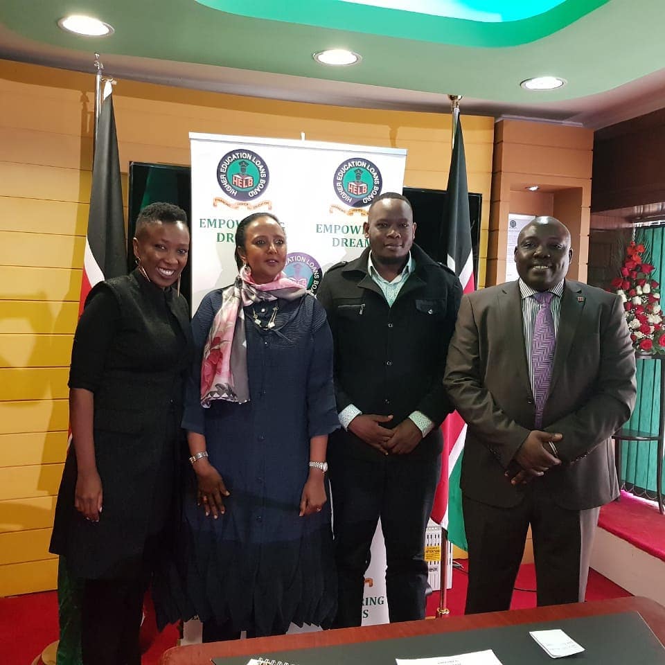 CS education amb. Amina Mohammed , HELB CEO Mr. Charles Ringera Wahu Kagwi and Rufftone