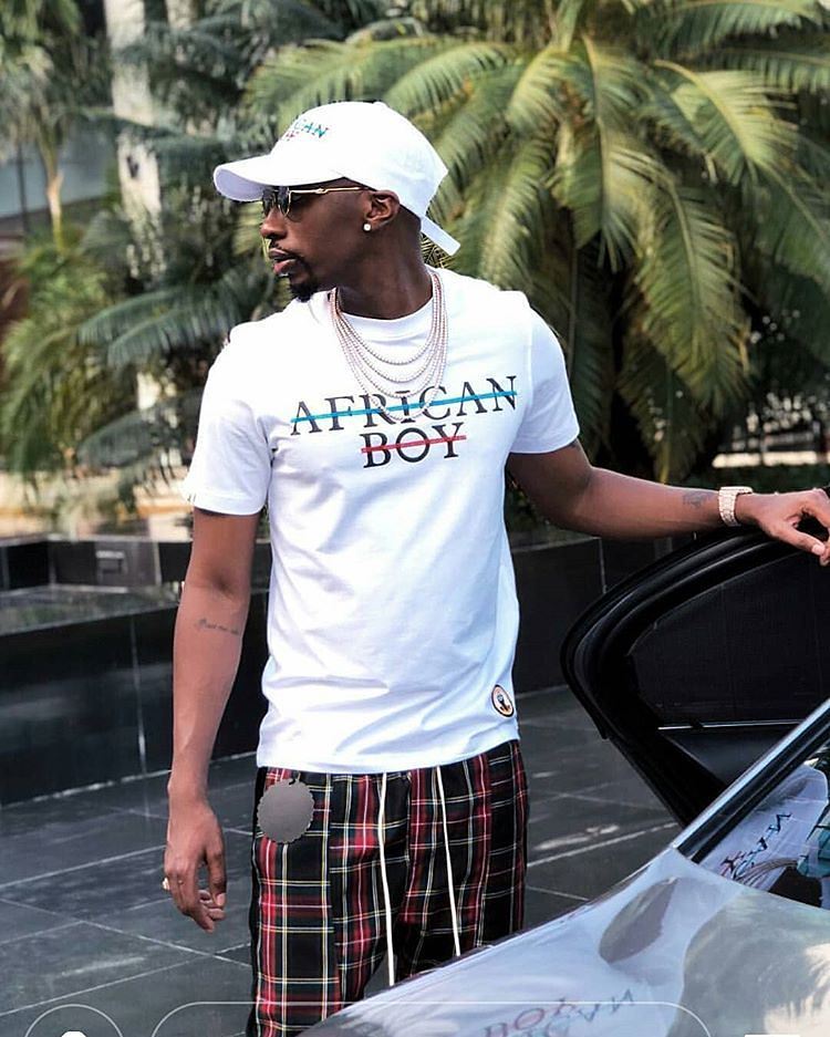 Juma Jux wearing the new African Boy new collection. photo credit: Instagram/juma_jux