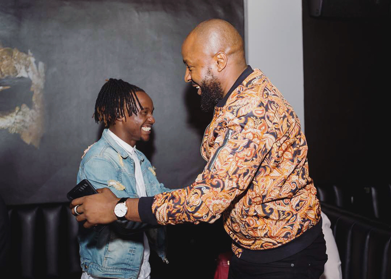 Barnaba with the hip hop head Ncha Kalih