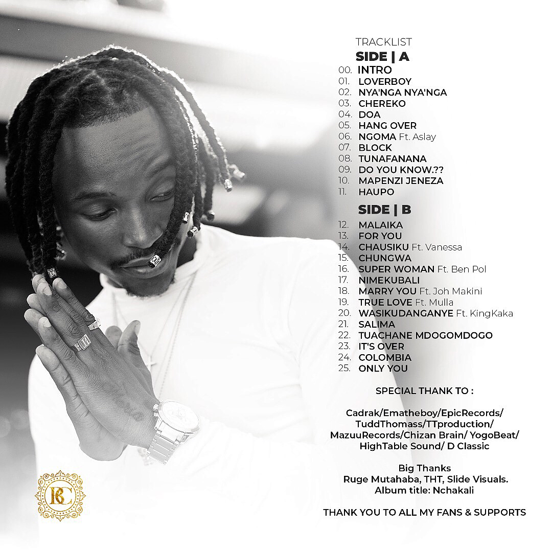 Barnaba's 'Gold' album back cover art. photo credit: Instagram/barnabaclassic