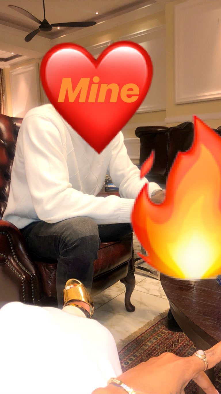 HUddah Monroe finally sharing a photo of her man on the internet but covered his face