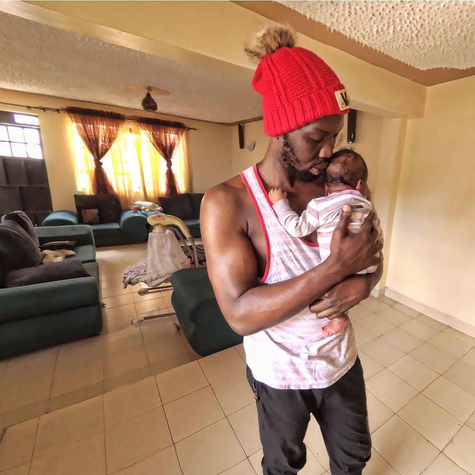 Jacky B with his newborn son, Ilay. photo credit: Instagram/jackybproducer