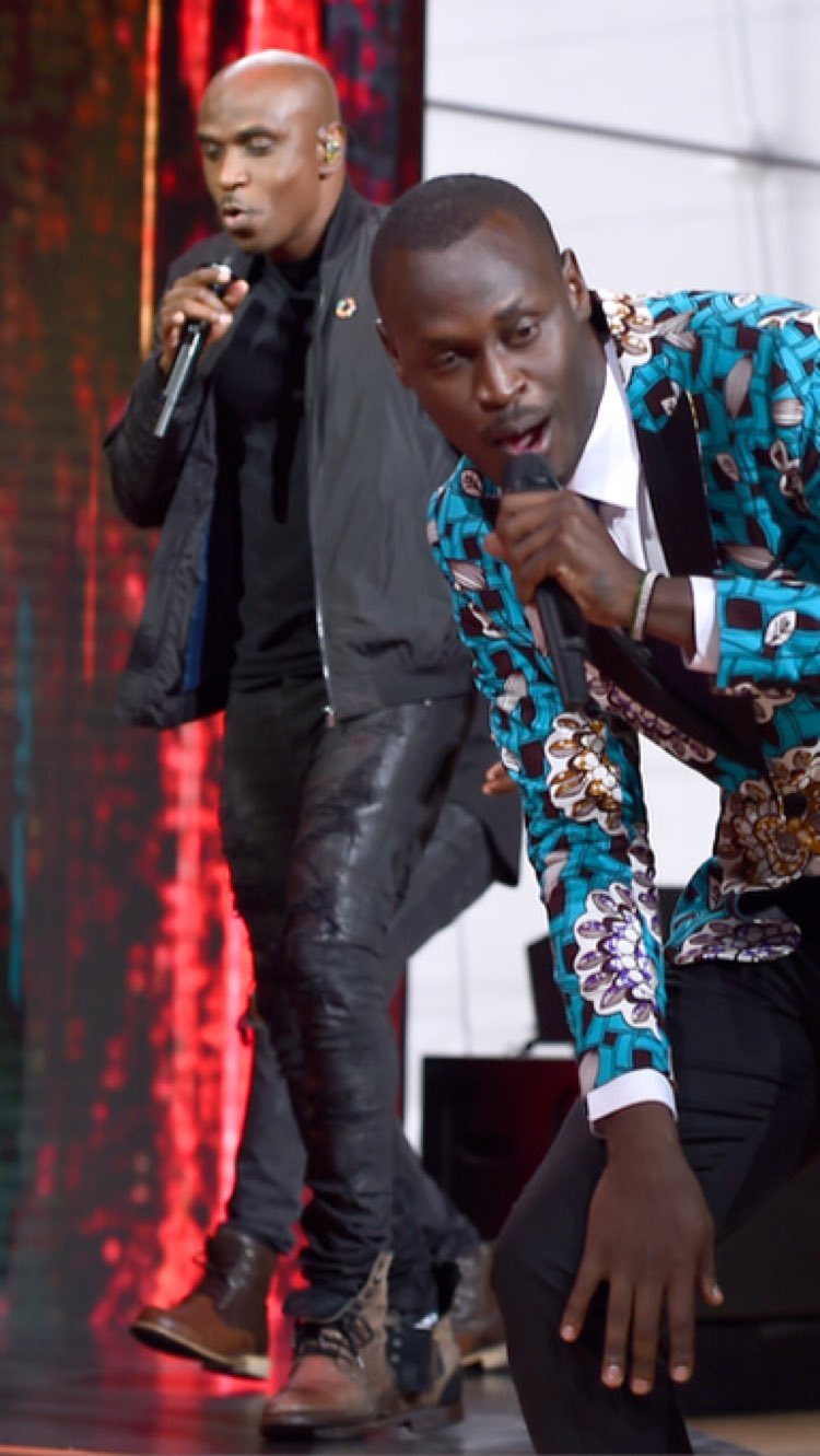 King Kaka perfoming in front of Bill Gates and Melinda Gates in New York. photo credit: Instagram/thekingkaka