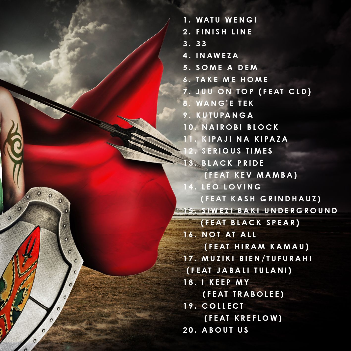 GEMS album tracklist. photo credit: Instagram/mcsharonke