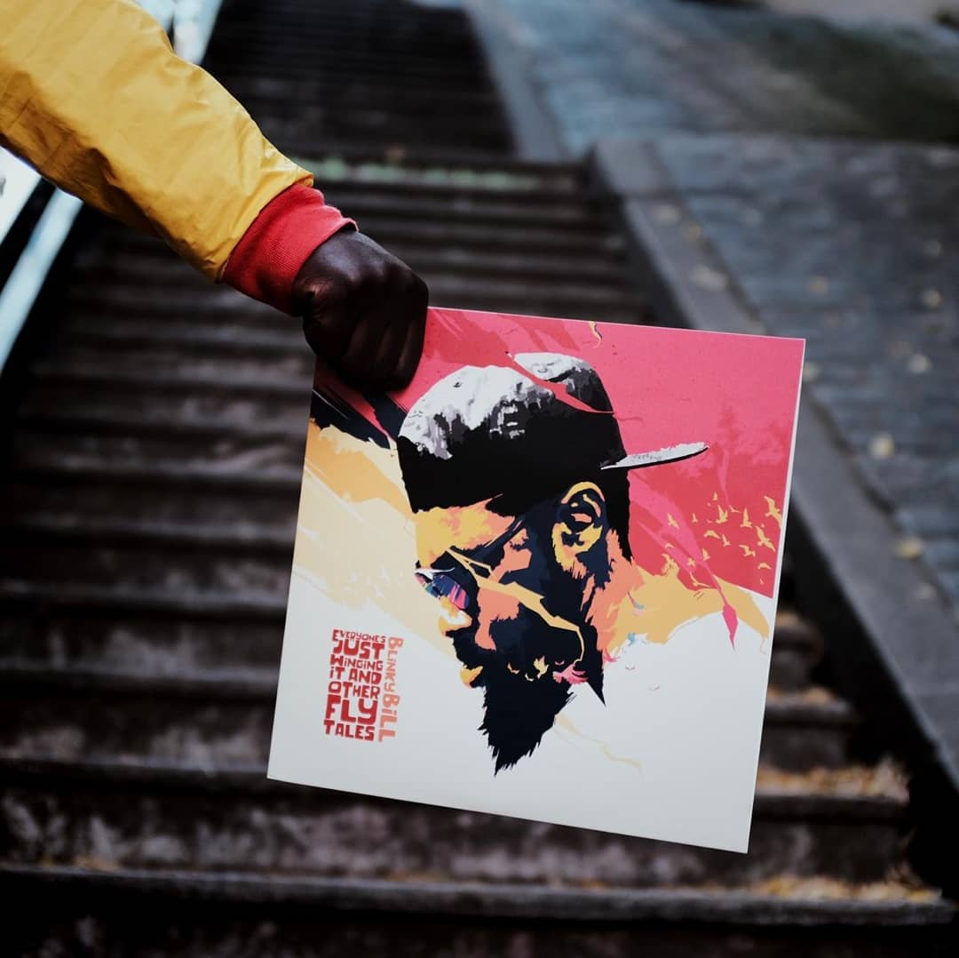 album cover art for Blinky Bill's 'Everyone's Just Winging It And Other Fly Tales'. photo credit: Instagram/heyheyblinkybill