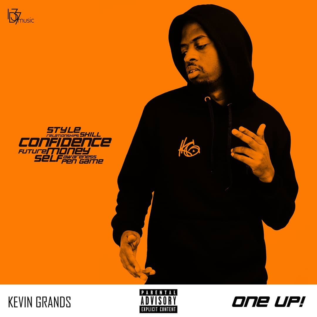 Kevin Grands' official front album cover for 'One Up!'. photo credit: Instagram/kevin.grands