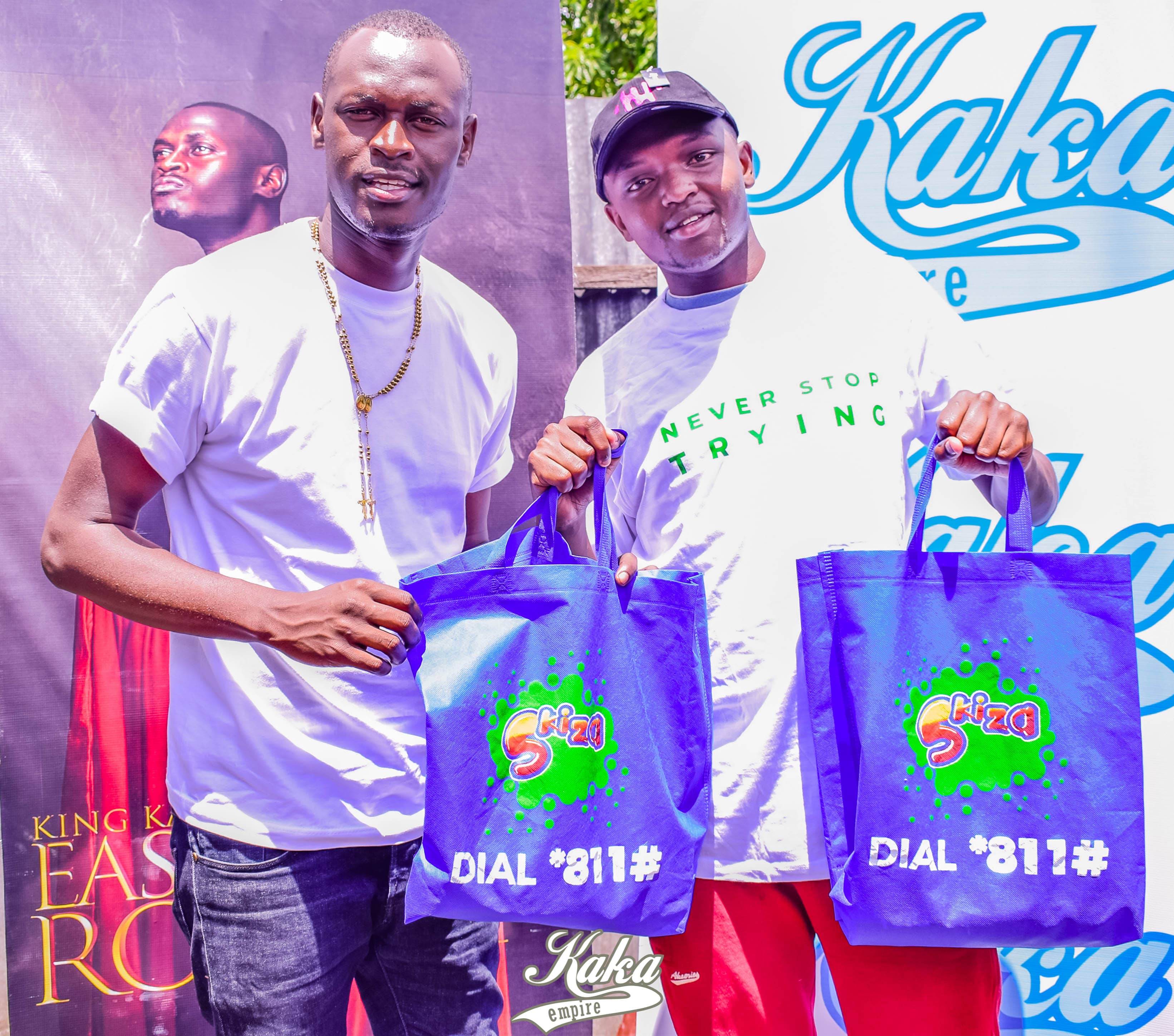 King Kaka and Daniel Gachomo from Maringo Estate, Eastlands