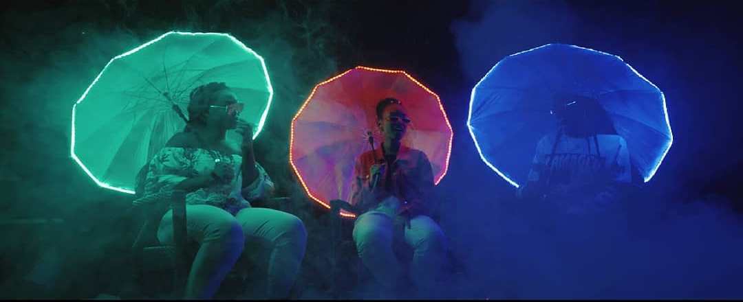 an excerpt from Mbithi's music video for 'Aye' featuring Kehmboi. photo credit: Instagram/mbithigram
