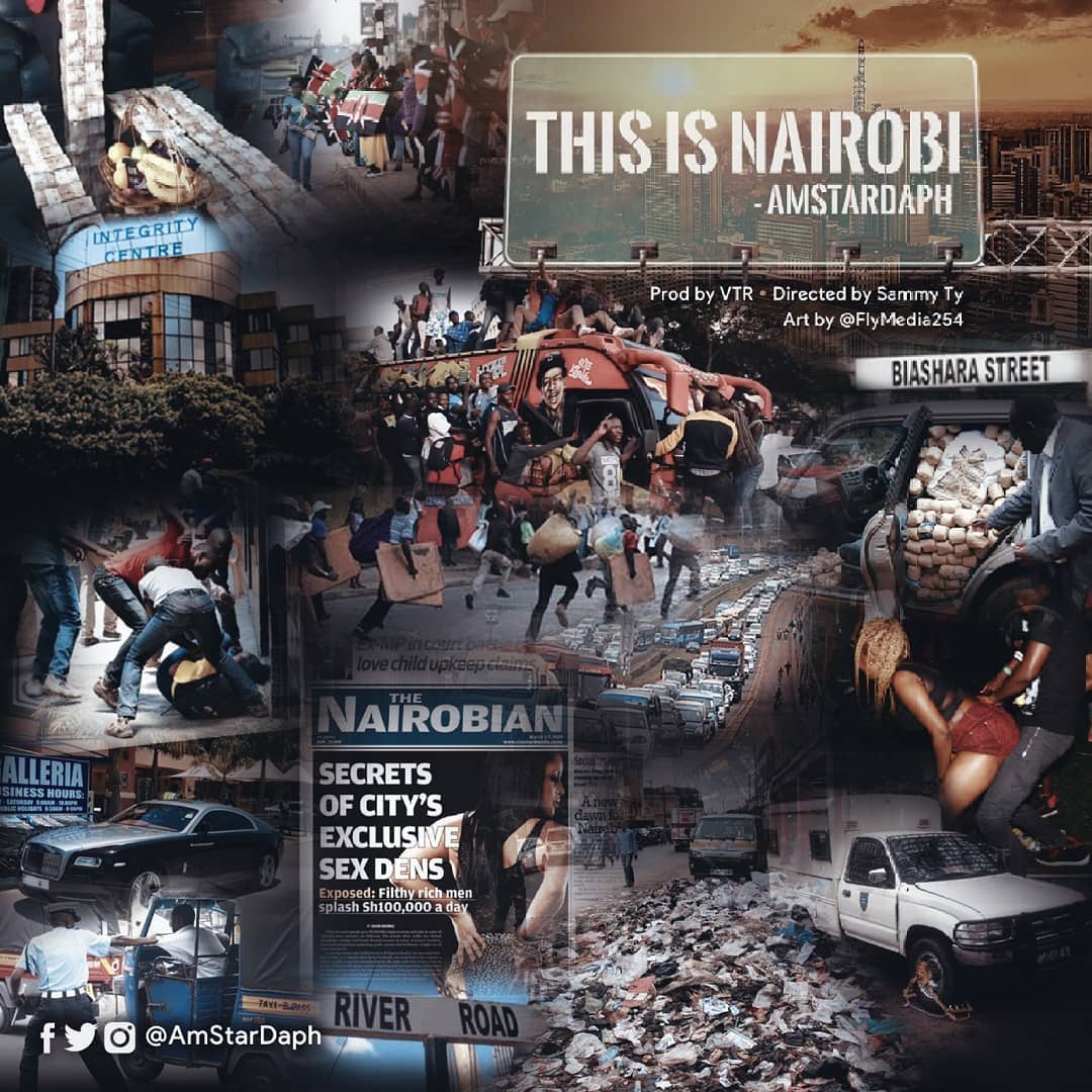 AmStarDaph's 'This is Nairobi' cover art. photo credit: Instagram/amstardaph