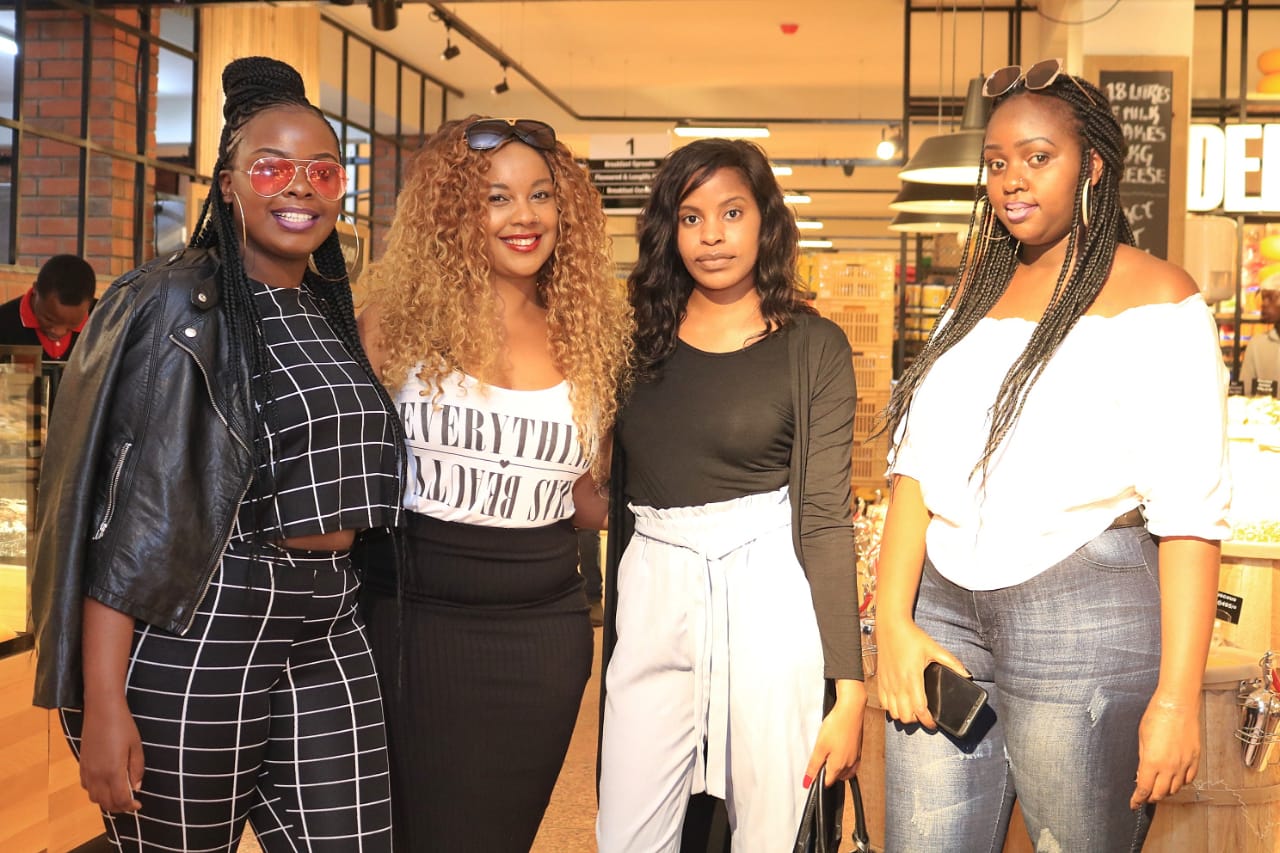 Yvette Obura, Marya, Trudy Tru and Jacqueline Kamunda at the launch