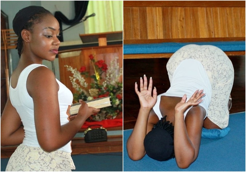 Slay Queen Slays With Her Sensual Photos Inside The Church