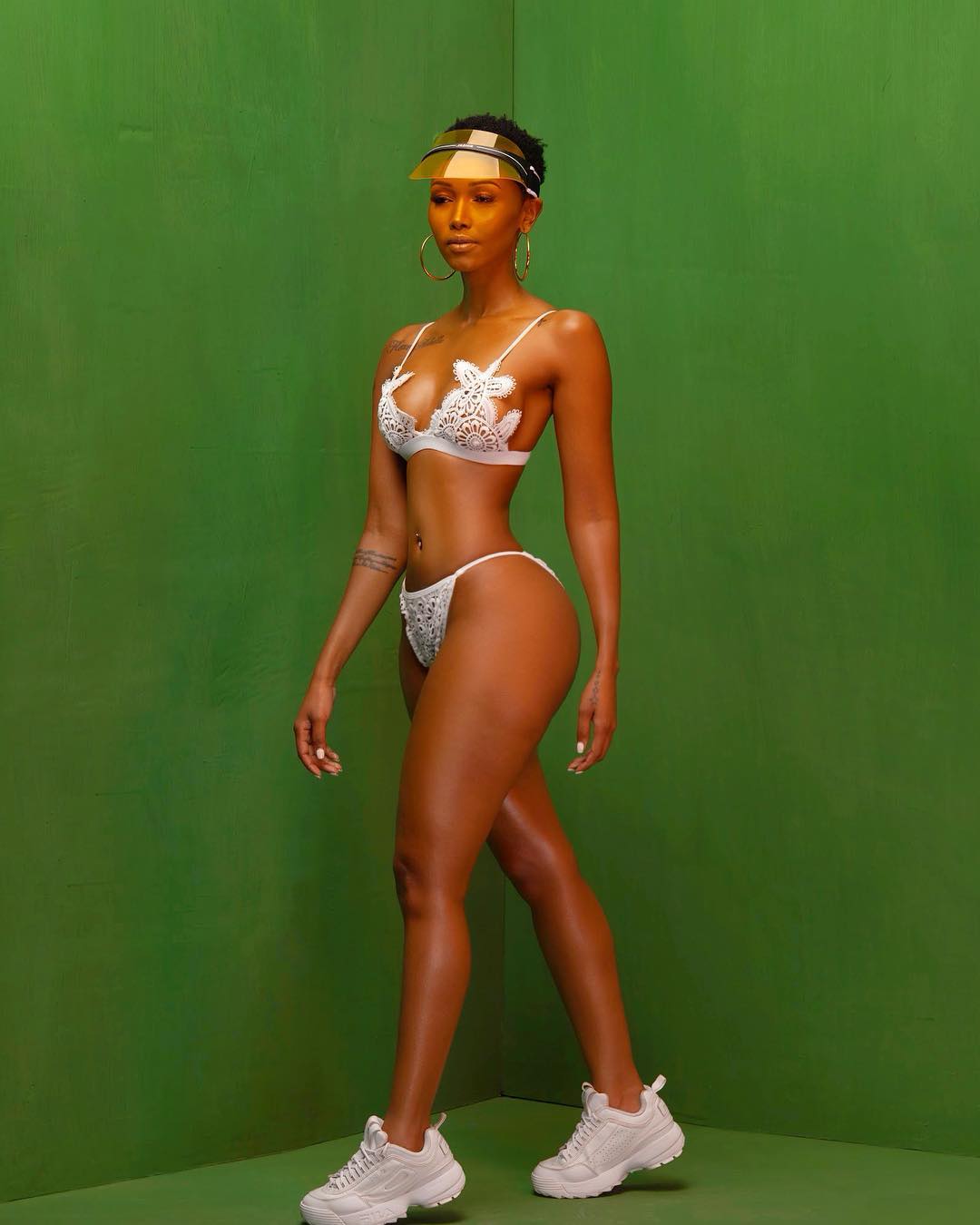 Huddah Monroe modeling a Body By Huddah lingerie. photo credit: Instagram/huddahmonroethebosschick