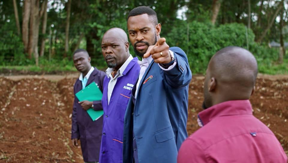 Kone Nouhoum on set of 'Selina' hit series