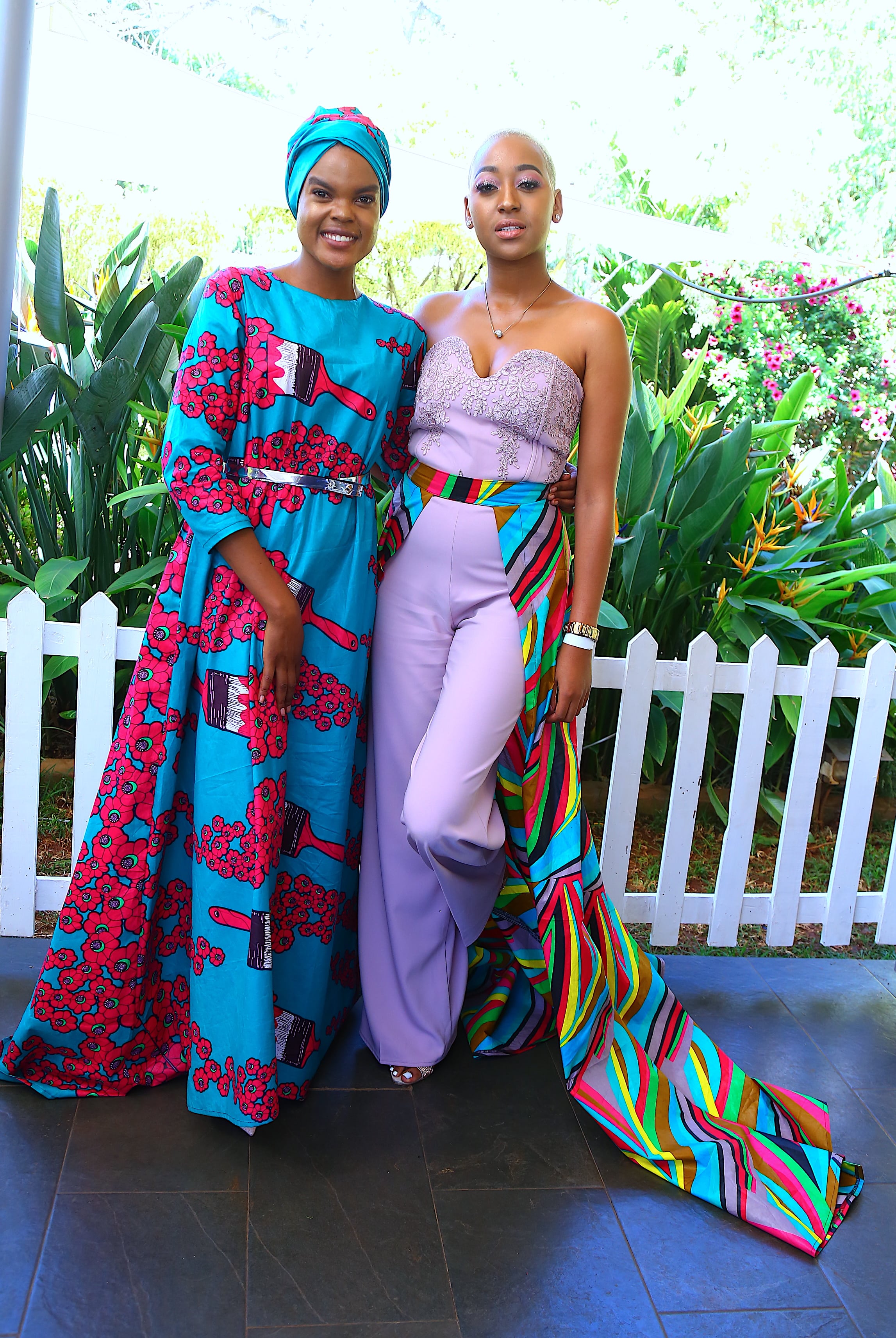 (L-R) Rueno Kiarie & Marynet Kisero during the Fashion High Tea event at Zen Garden on 16th February 2019.