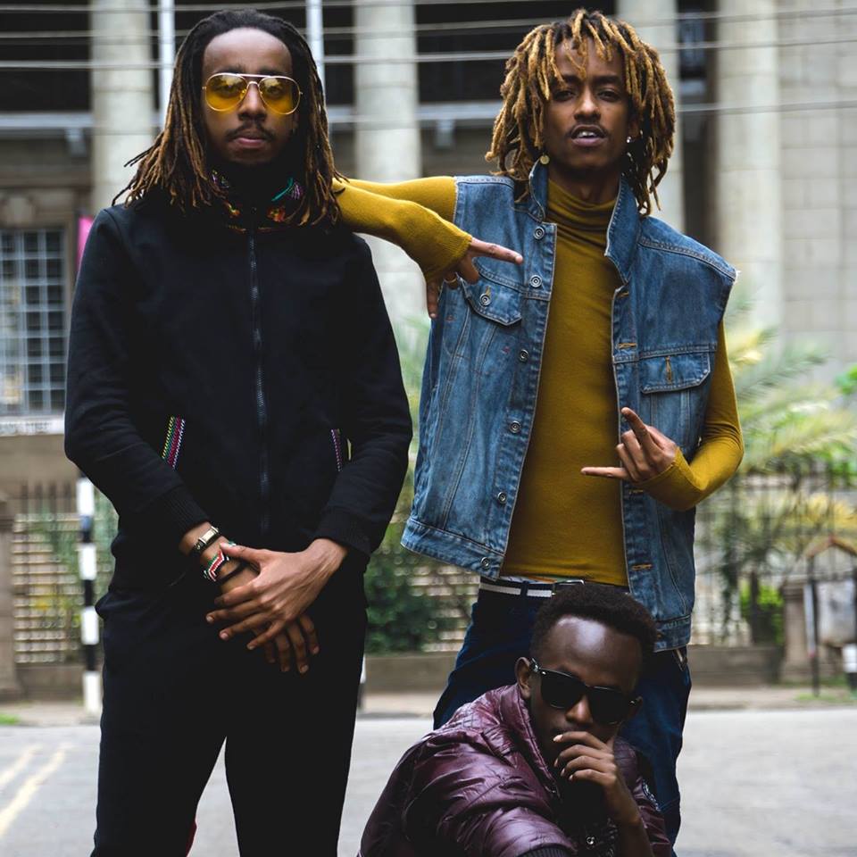AD Family members, from left to right: Dope-I-Mean, Boutross and Kay Green. photo credit: Facebook/Ad FAmily