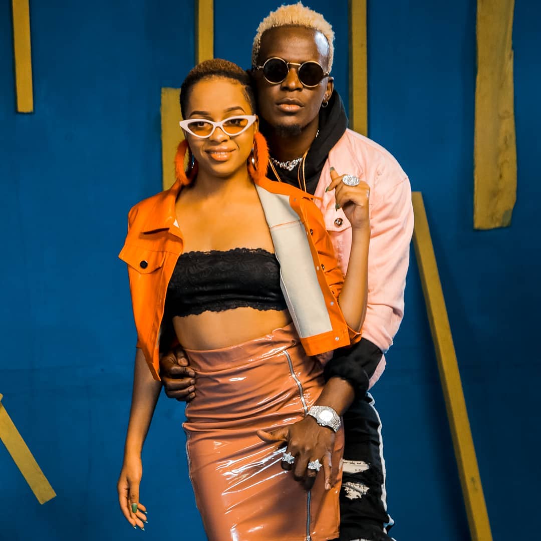 Willy Paul and Nandy teasing fans on social media before he officially released their collaborative record, 'Hallelujah'. photo credit: Instagram/willy.paul.msafi