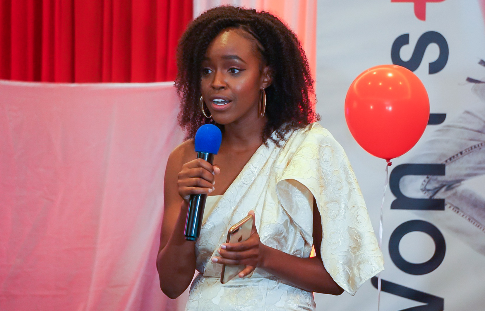 Sharon Mundia addressing the honorees and attendees present