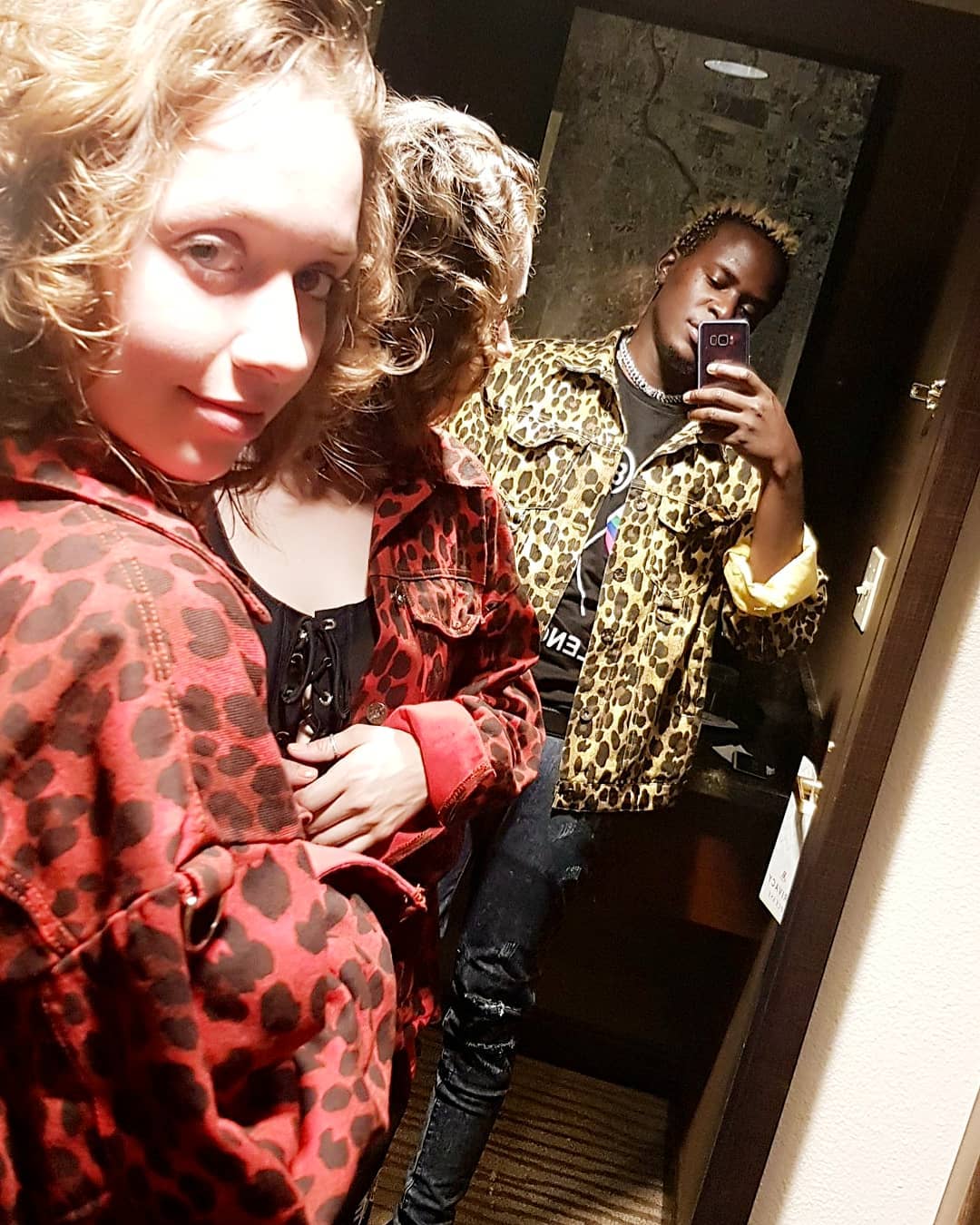 Willy Paul with his Caucasian American girlfriend in Houston. photo credit: Instagram/willy.paul.msafi