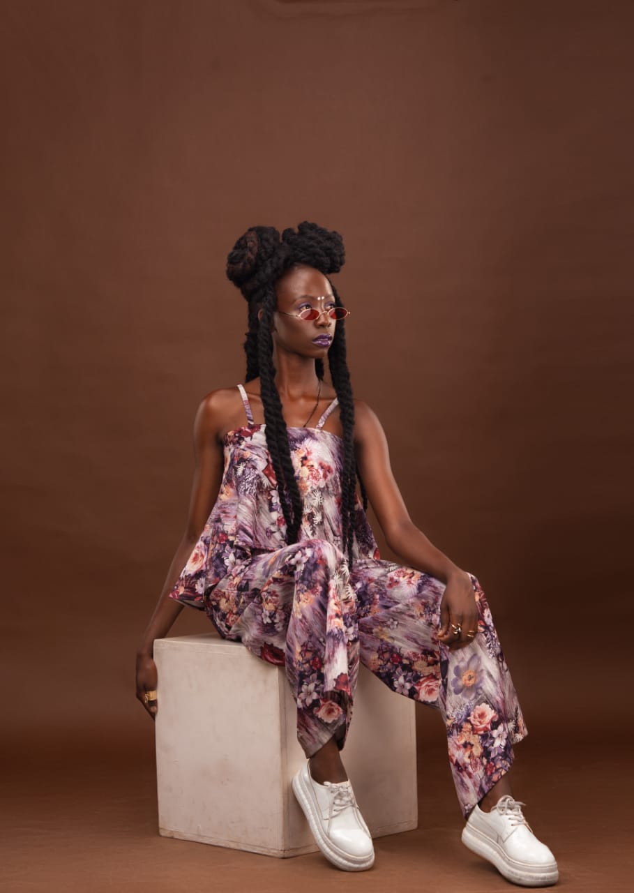 Model with some of Boguks designs