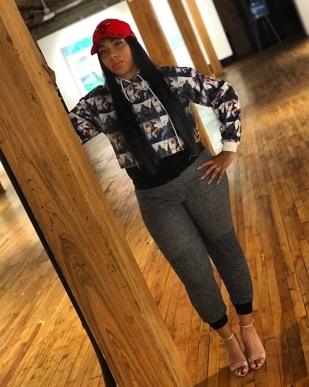Queenie La'Rouge is not only a rapper, she's also an aspiring professional boxer. photo credit: Instagram/queenielarouge