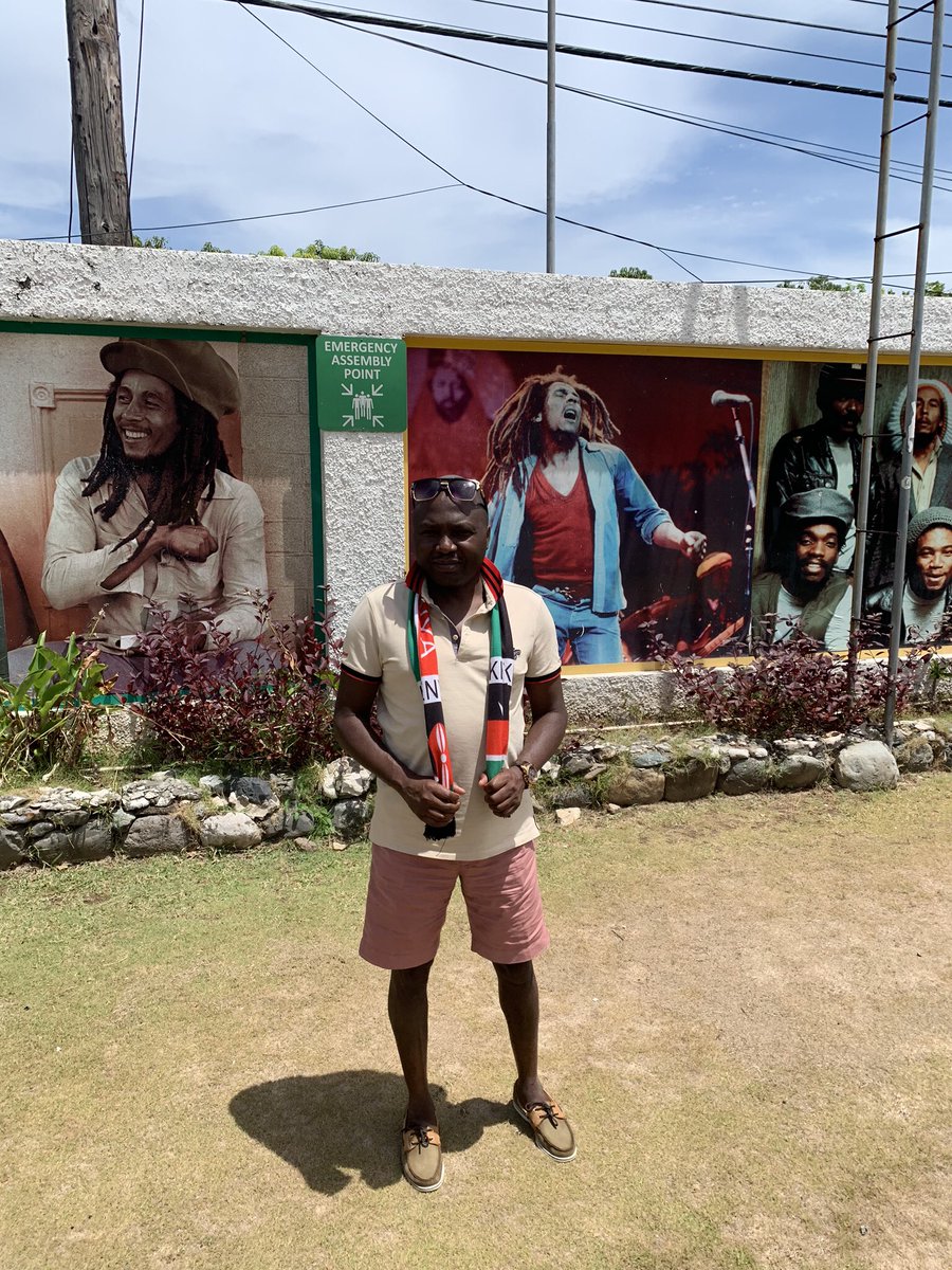 Donald Kipkorir in Kingston, Jamaica where he went visiting for a week. photo credit: Twitter/DonaldBKipkorir