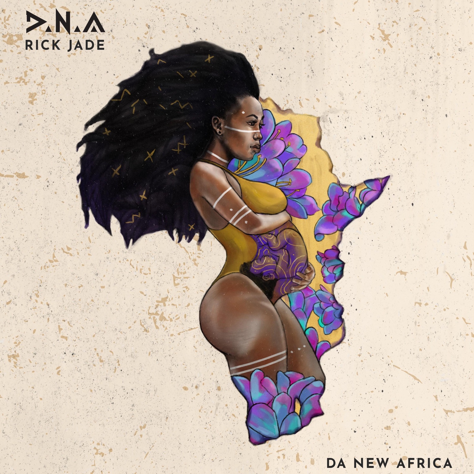 Rick Jade's 'D.N.A' album cover art as drawn by the talented Mark Modimola. photo credit: Instagram/mark_draws