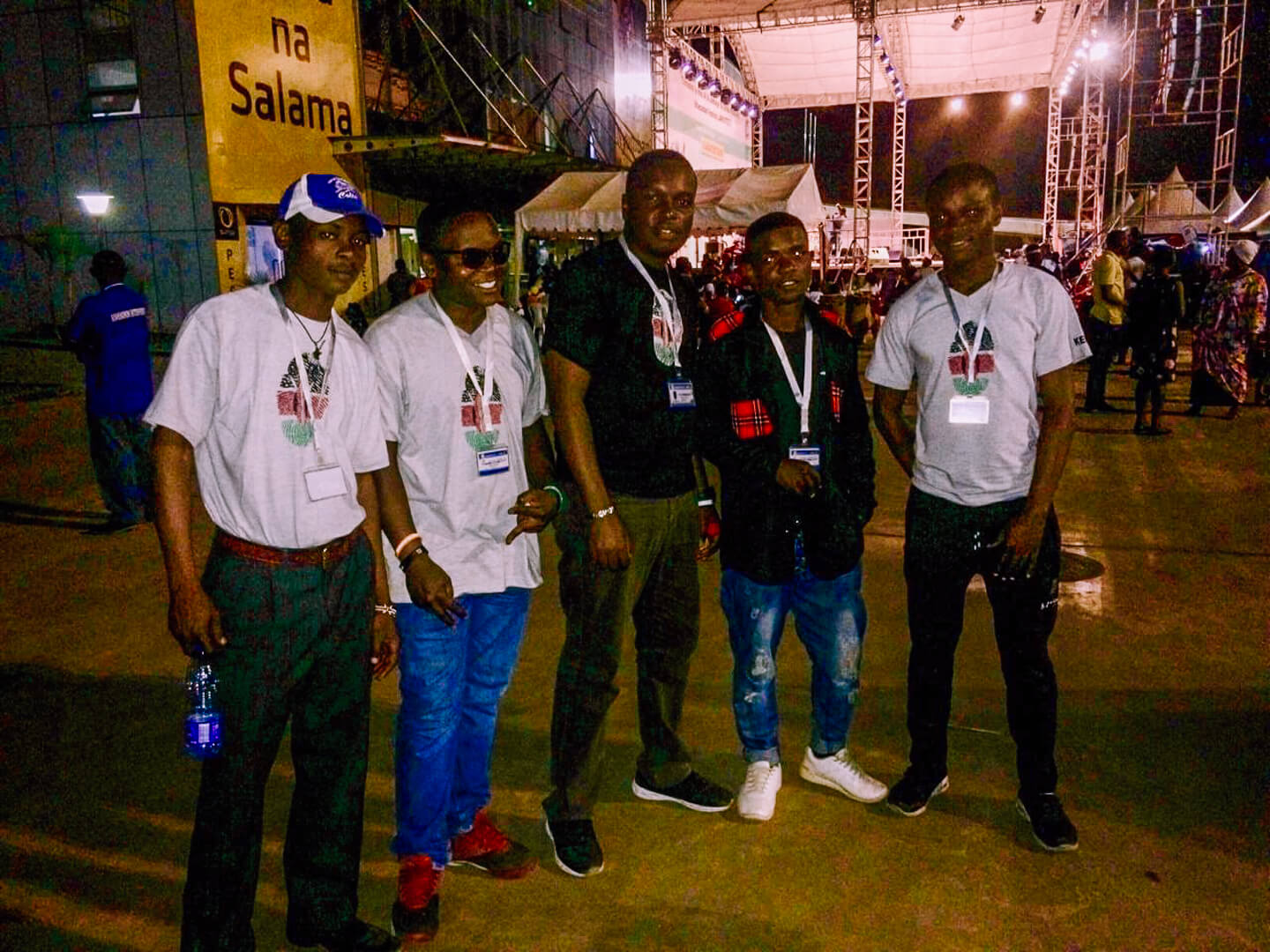 GYG Band at JAMAFEST Back stage