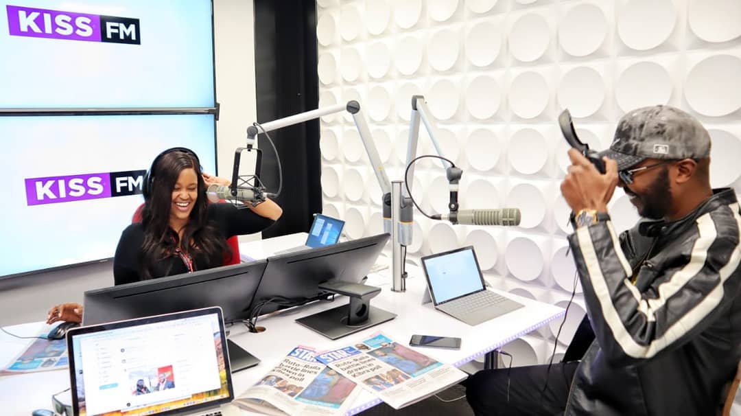 Andrew Kibe and Kamene Goro on air at Kiss FM