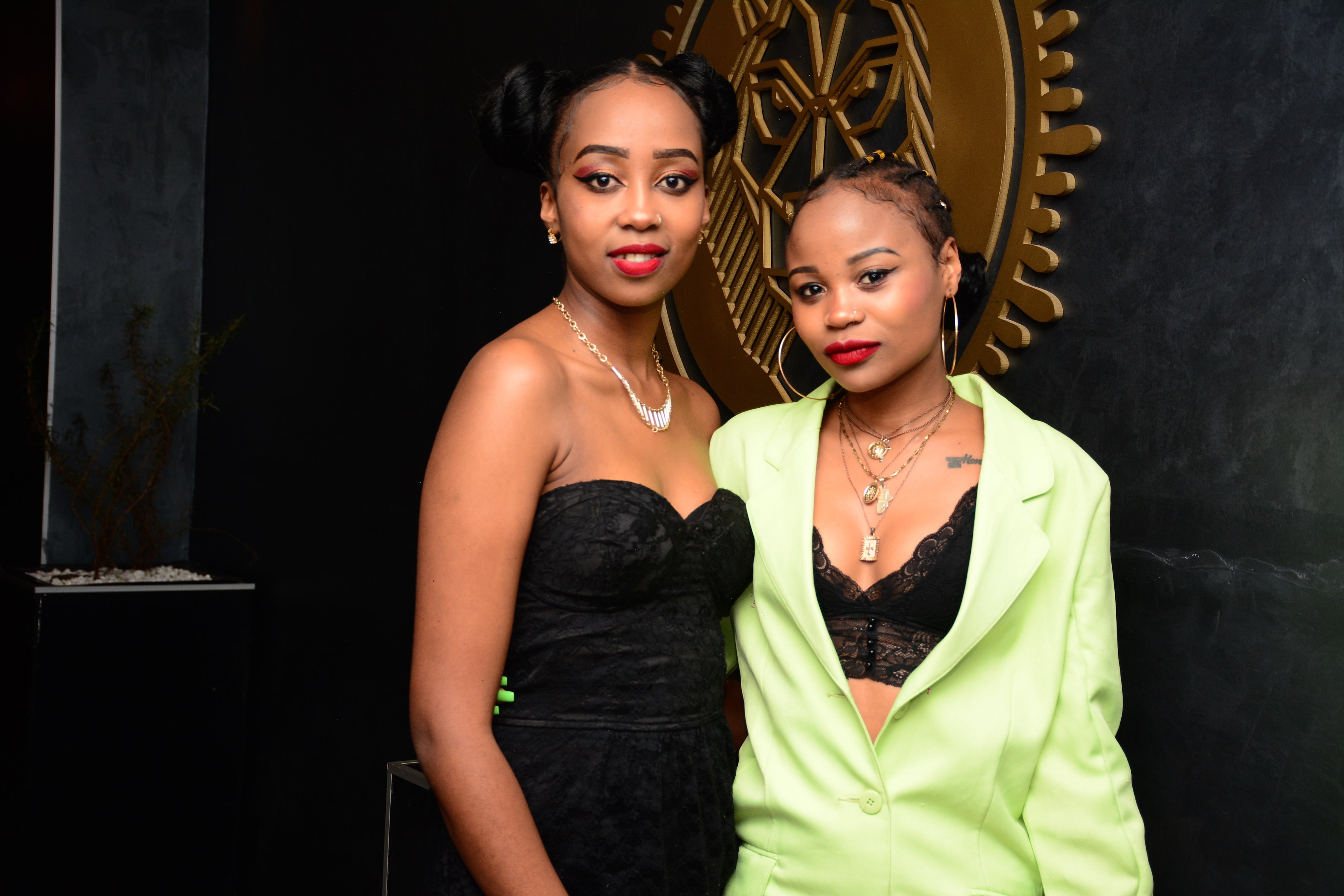 (L-R) Jojo Mukuha and Kabi Kamau during the third edition of the Ciroc Life Party series at Milan.