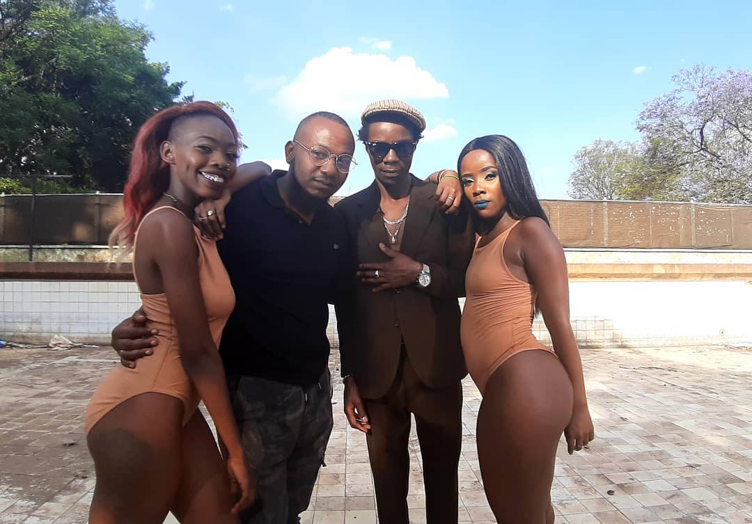 Fuad Mbigi, Zzero Sufuri with Carol Ponchi and Stacey Israel. photo credit: Instagram/fuadmbigi/