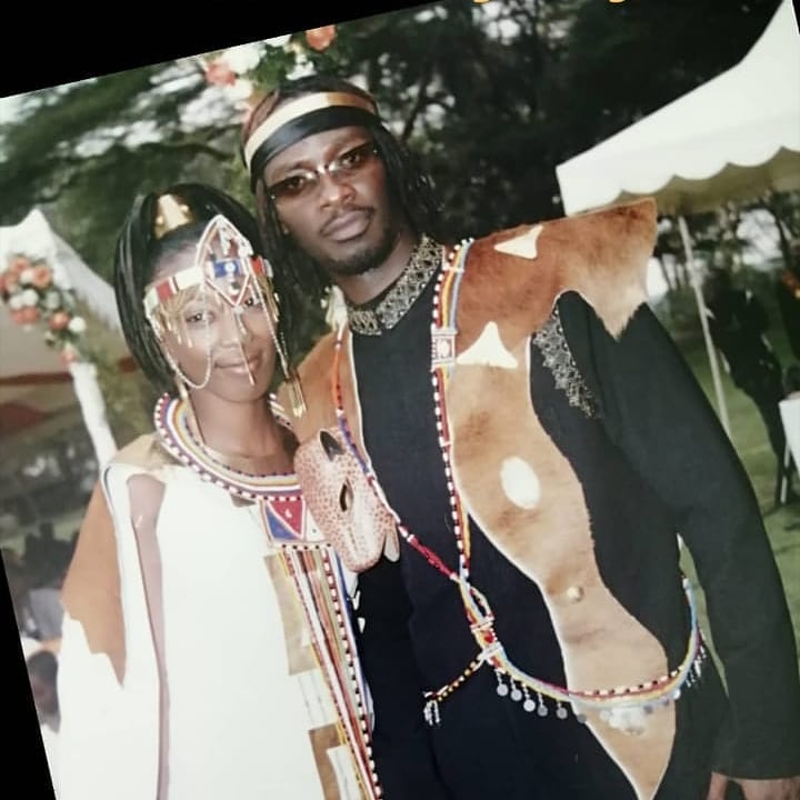 Nameless and Wahu during their wedding