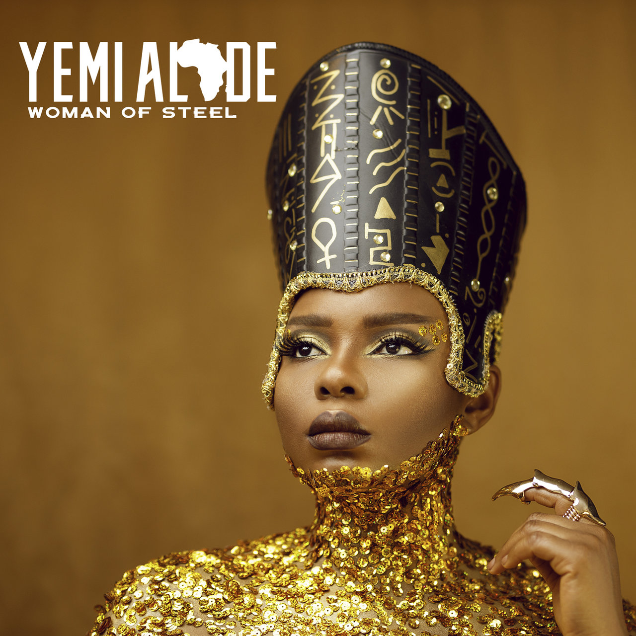 Yemi Alade's official album cover art for her fourth studio album 'Woman of Steel'. photo credit: Instagram/yemialade