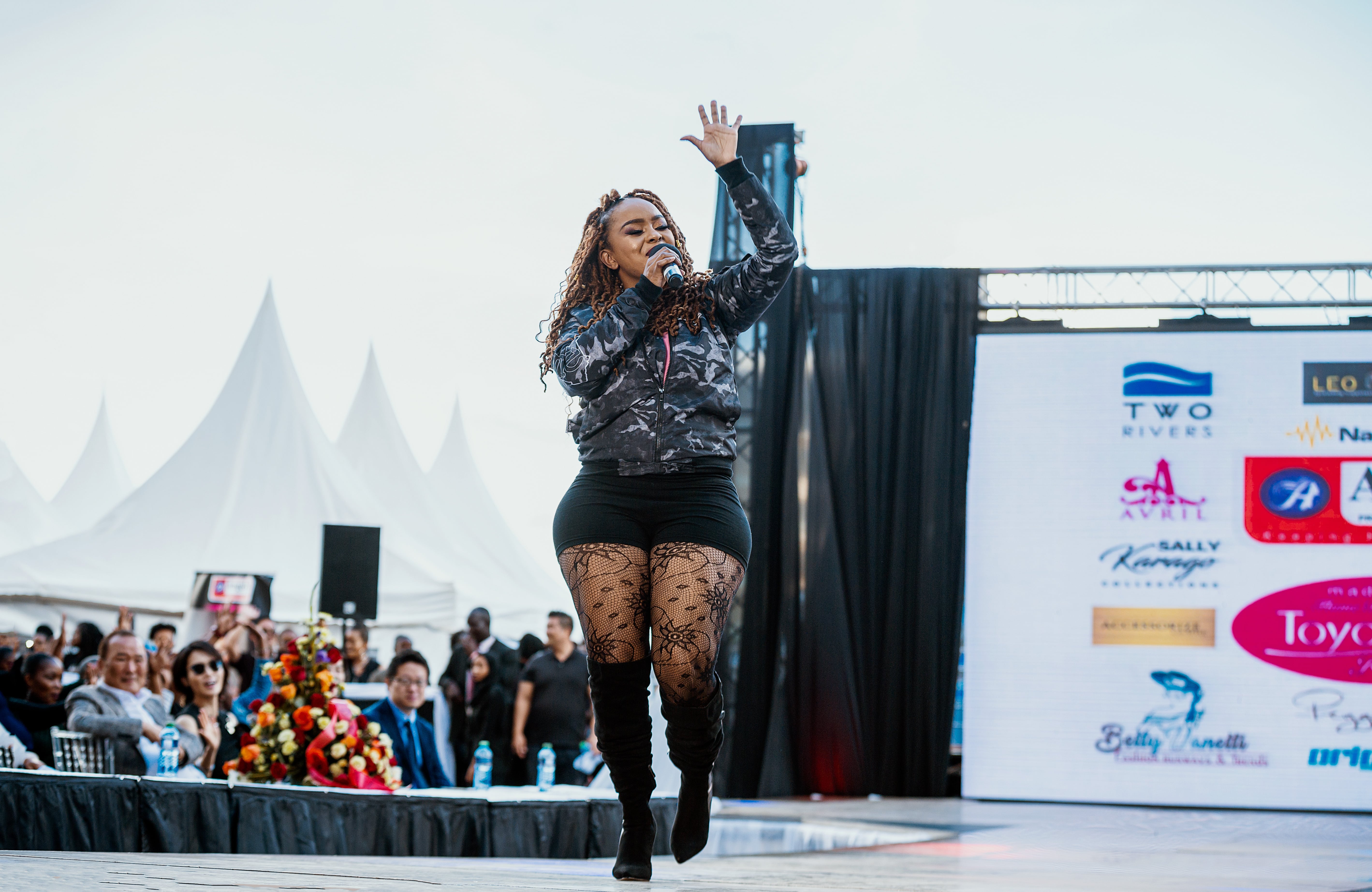 Avril performing at Angel's 2019 annual event. photo credit: Laurent Bosire