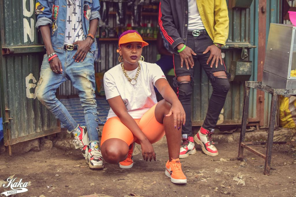 Femi One looking fly on set of 'Nyoko Nyoko' music video shoot