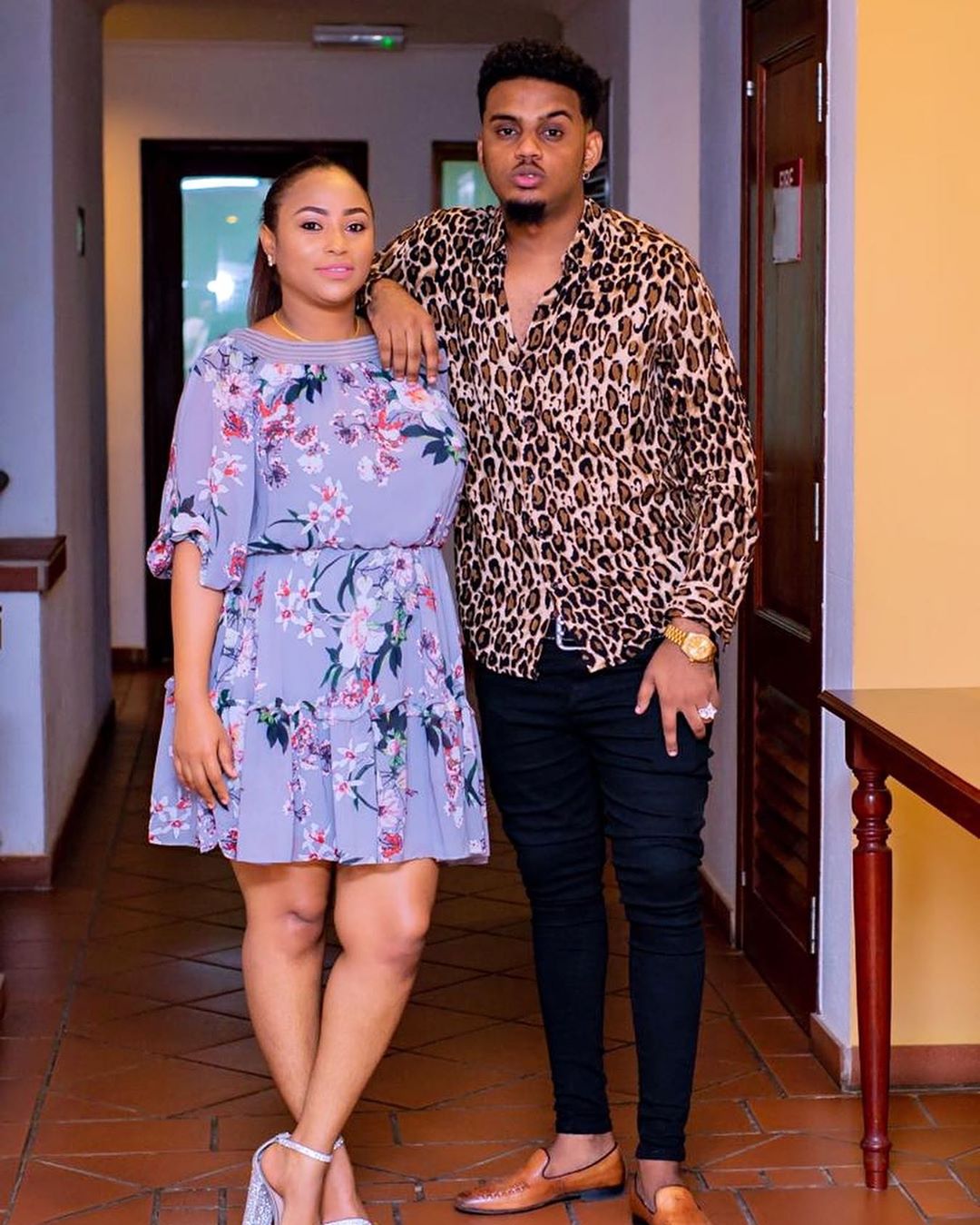 Esma Platnumz and her younger lover Aboud.