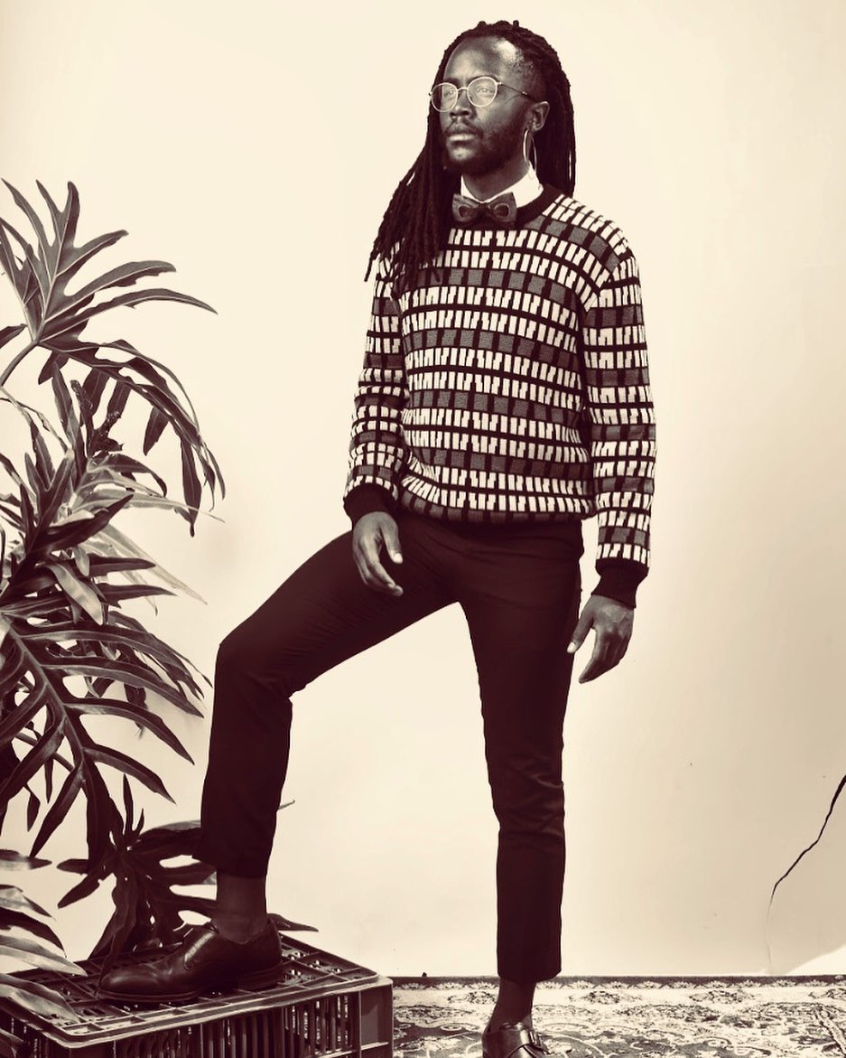 The multi talented Junior Nyong'o co-wrote the song 'Brighter' with Wanja Wahoro and also sings his heart out on the record. photo credit: Instagram/juniornyongo