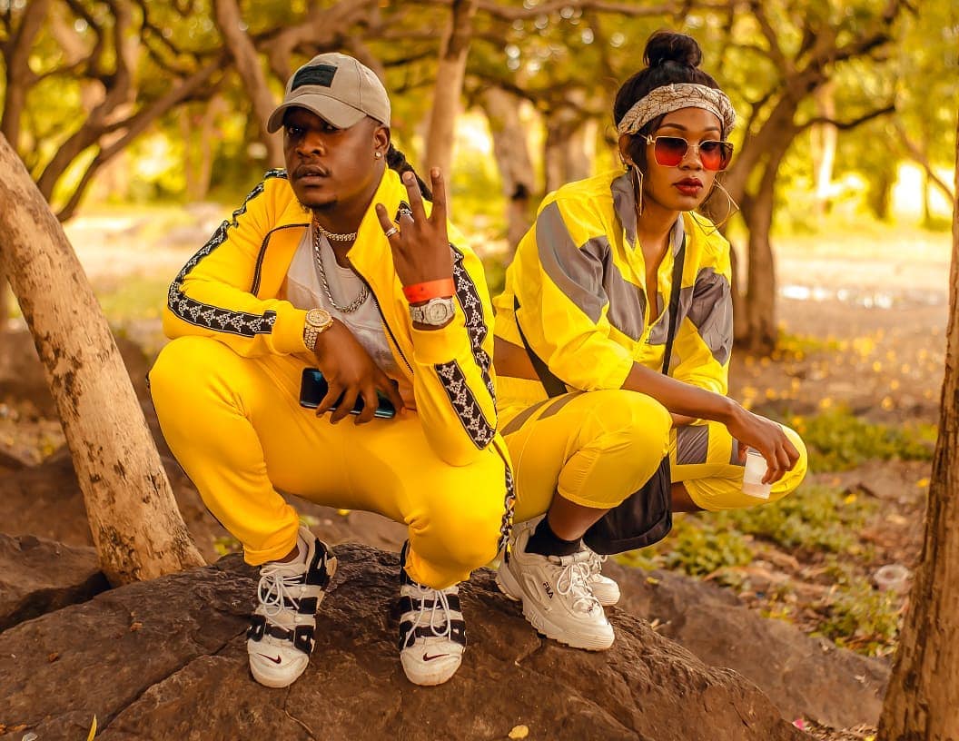 Dholuo rapper Japesa together with entrepreneur beauty and model Cerullo Awino. photo credit: Instagram/japesakenya
