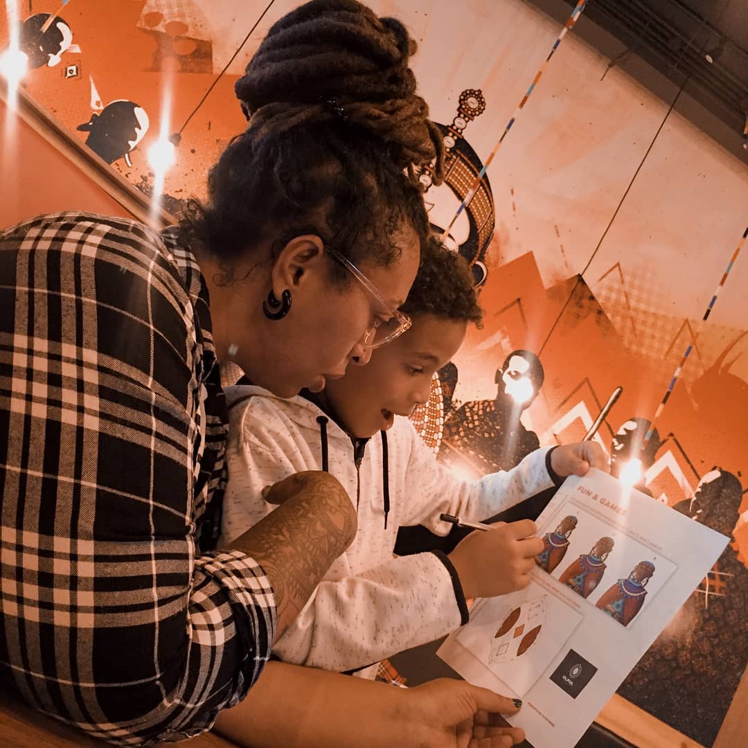 Nazizi with her son